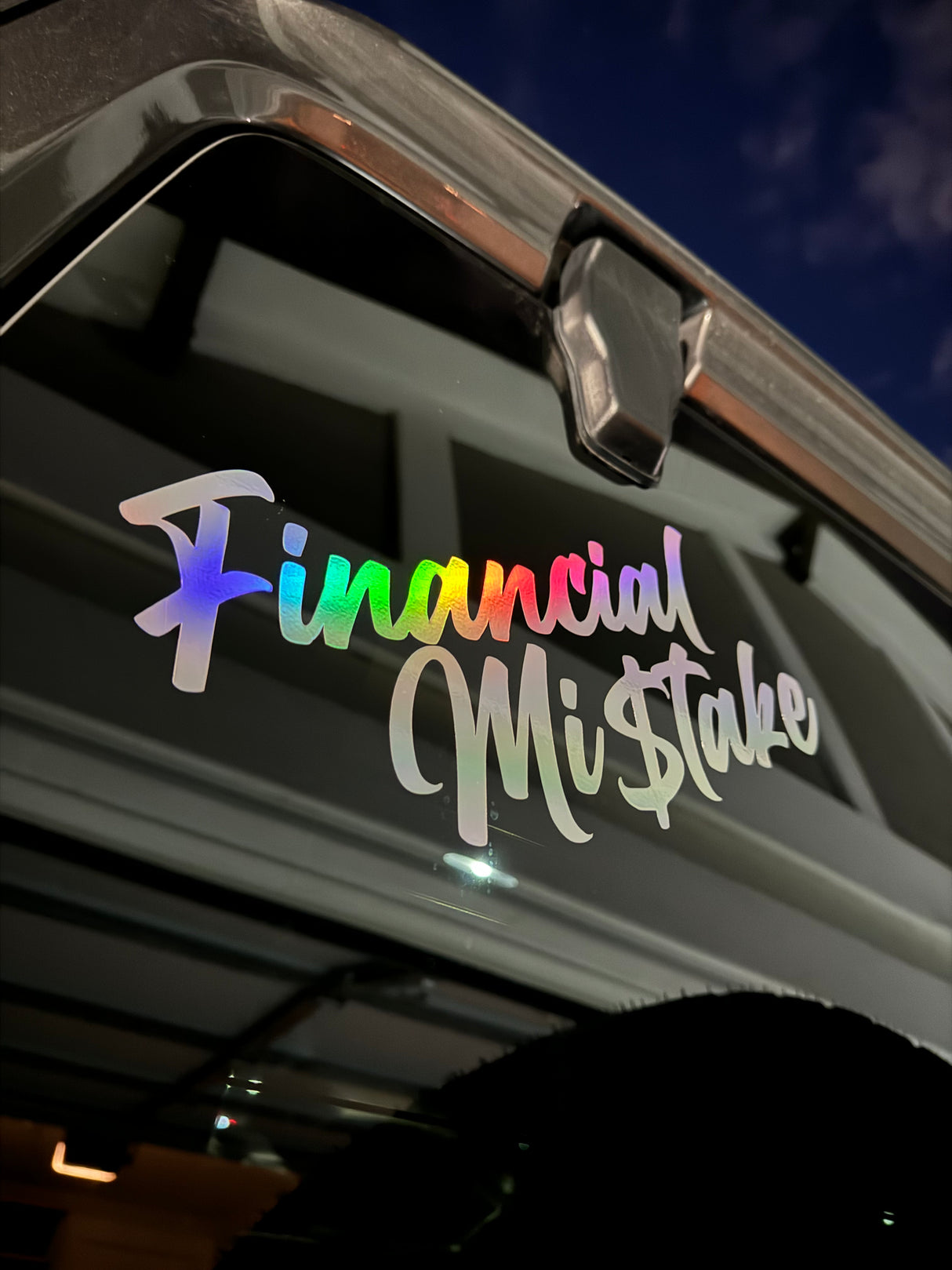 Financial Mistake Decal
