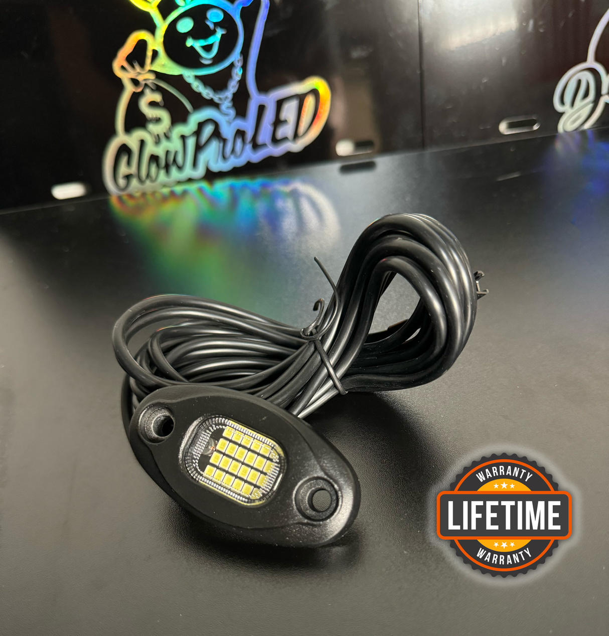 Full Plug & Play 24 watt white rock lights