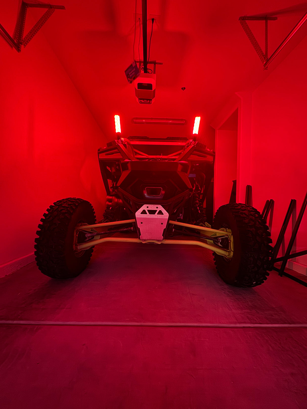 2-Pack 1ft Fat LED Whips for UTV, SXS, ATV - RGB Color-Changing