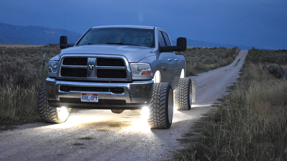 10 Row Pure White Wheel Lights