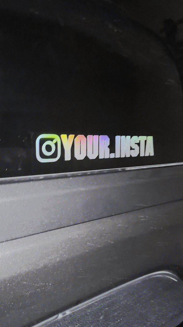 Instagram Name Decal