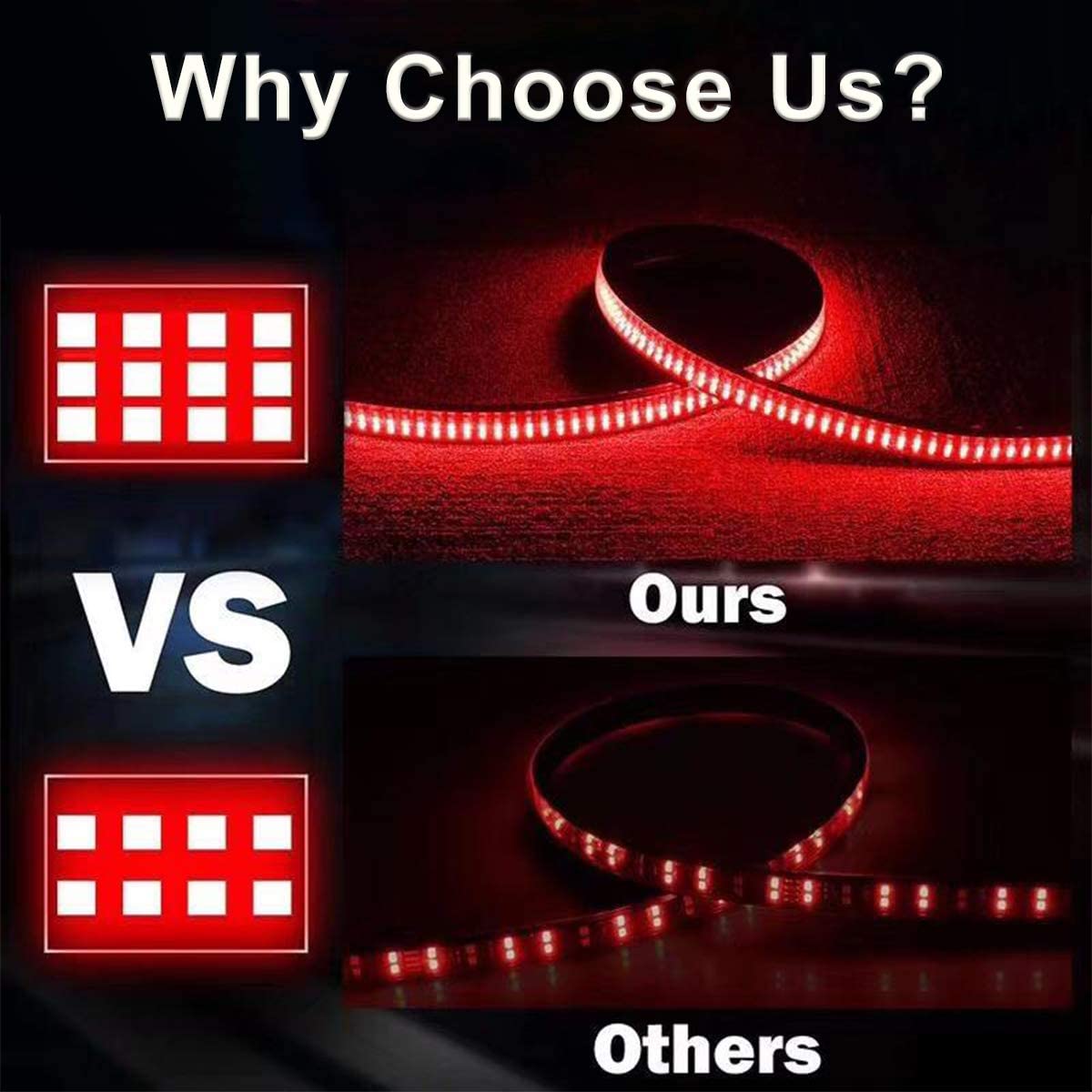 LED Tailgate triple Row Light Bar 60 inch - Trucks led lighting lifted trucks ford chevy dodge led glow lighting