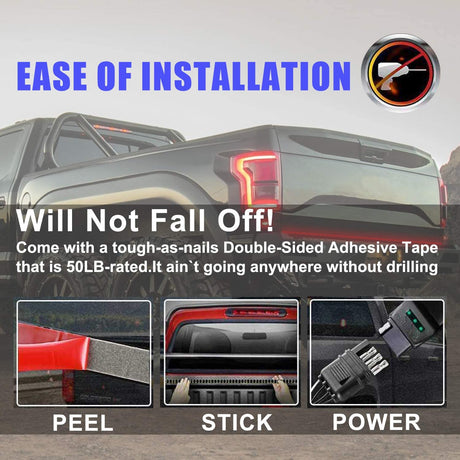 LED Tailgate triple Row Light Bar 60 inch - Trucks led lighting lifted trucks ford chevy dodge led glow lighting