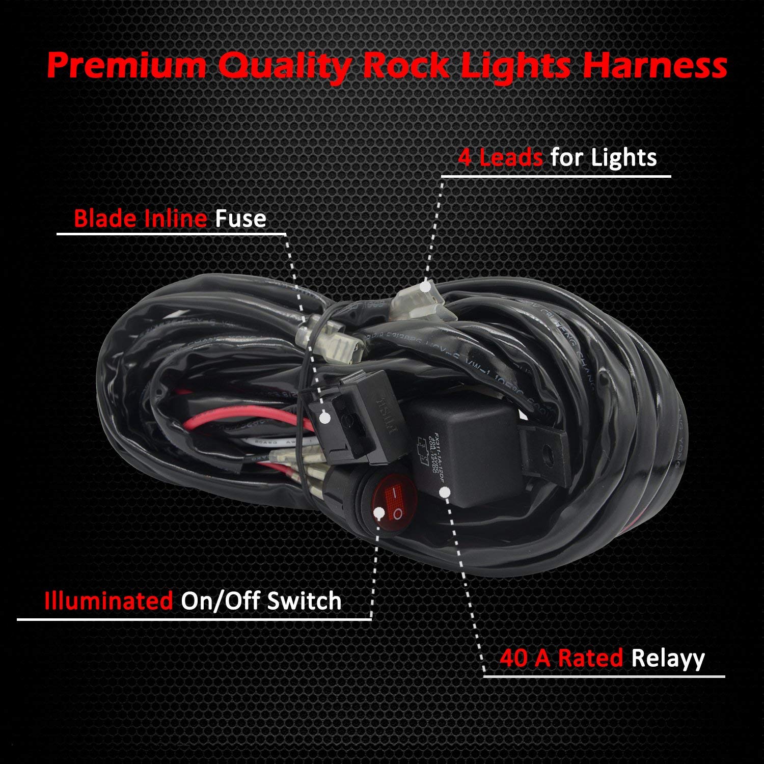 Optional Wiring Harness for LED strips/pods - Trucks led lighting lifted trucks ford chevy dodge led glow lighting