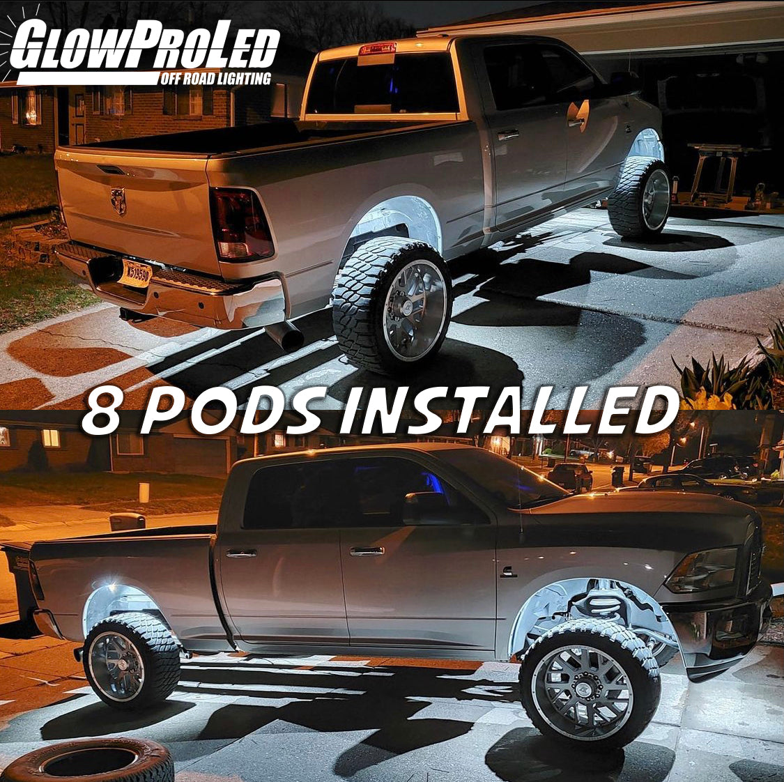 High Intensity Pure White Rock Lights