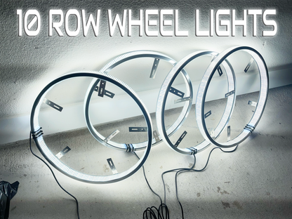 10 Row Pure White Wheel Lights