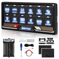 12-Button Switch Panel for LED Rock Lights & 12V Accessories - GlowProLED