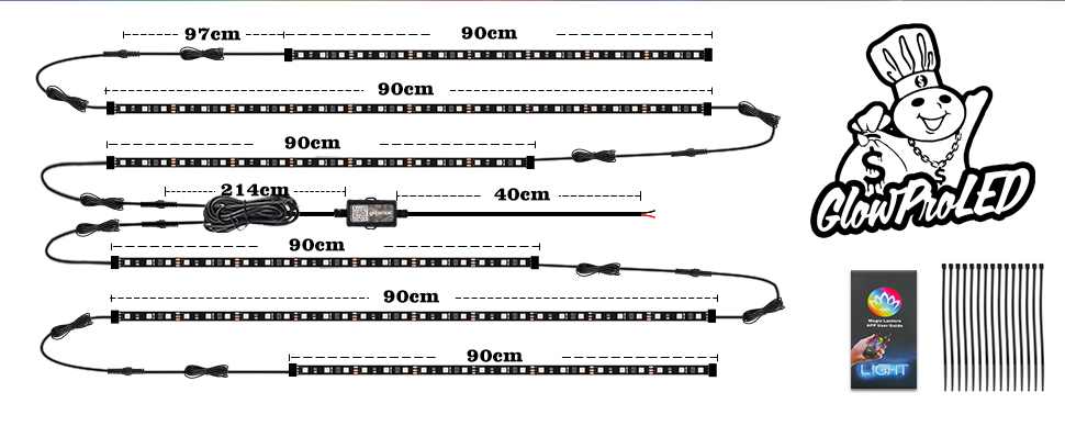 App Controlled 6 pc Underglow with Flow