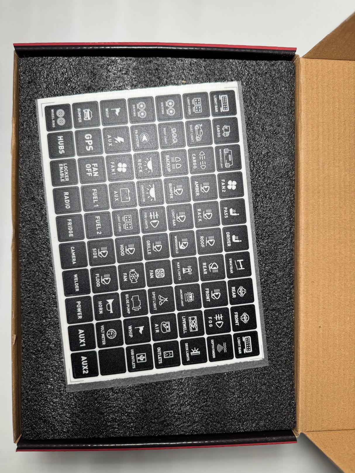 12-Button Switch Panel for LED Rock Lights & 12V Accessories