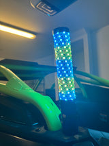2-Pack 1ft Fat LED Whips for UTV, SXS, ATV - RGB Color-Changing