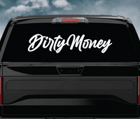 Back Glass Dirty Money Decal - GlowProLED
