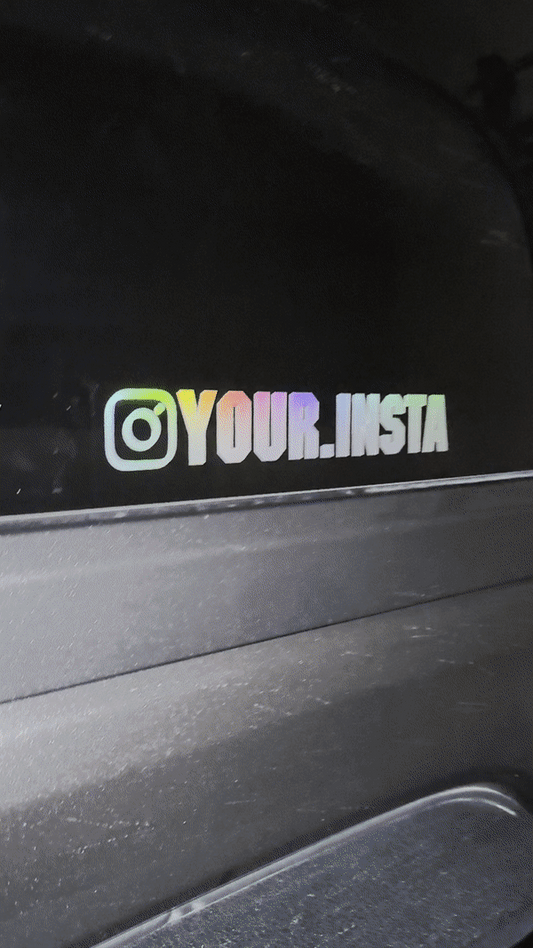 Instagram Name Decal x2