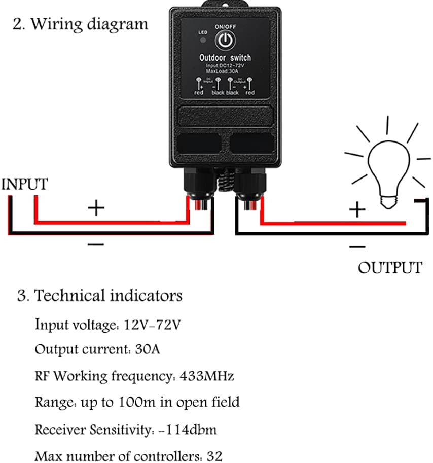 Wireless Remote Control For Single Color Kits