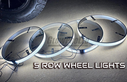 5 Row Pure White Wheel Lights