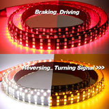 LED Tailgate triple Row Light Bar 60 inch - Trucks led lighting lifted trucks ford chevy dodge led glow lighting 
