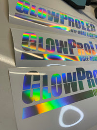 *LIMITED EDITION* rainbow chrome/ regular chrome decal - GlowProLED